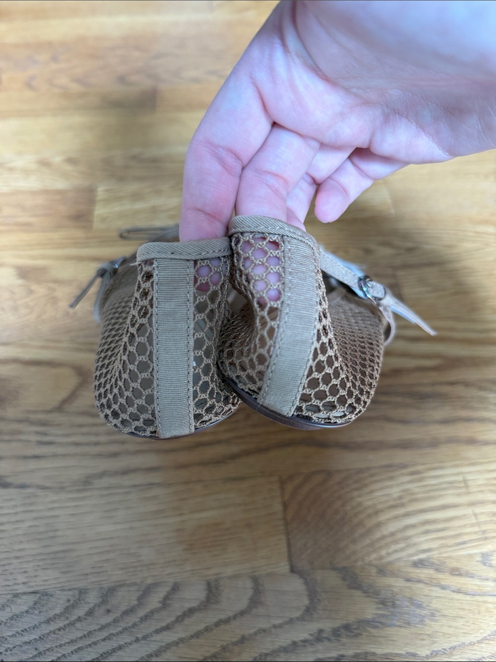 NWT Mango MNG Buckle Strap Fishnet Ballet Flat Size EU 41 / US 9.5 - Picture 9 of 10